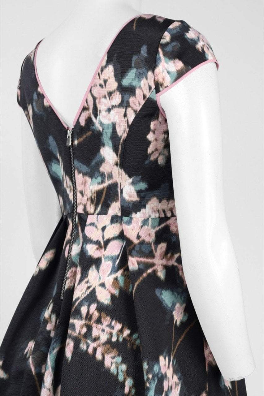 Adrianna Papell - Faille Floral Print A-Line Dress AP1D100550SC