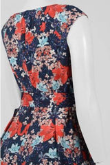 Adrianna Papell - Cap Sleeve Floral Printed Short Dress AP1D101129PSC