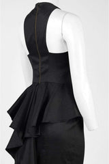 Adrianna Papell - Cascade Back Taffeta Trumpet Dress AP1E200147SC