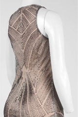 Adrianna Papell - Metallic Beaded Sheath Dress AP1E200575SC