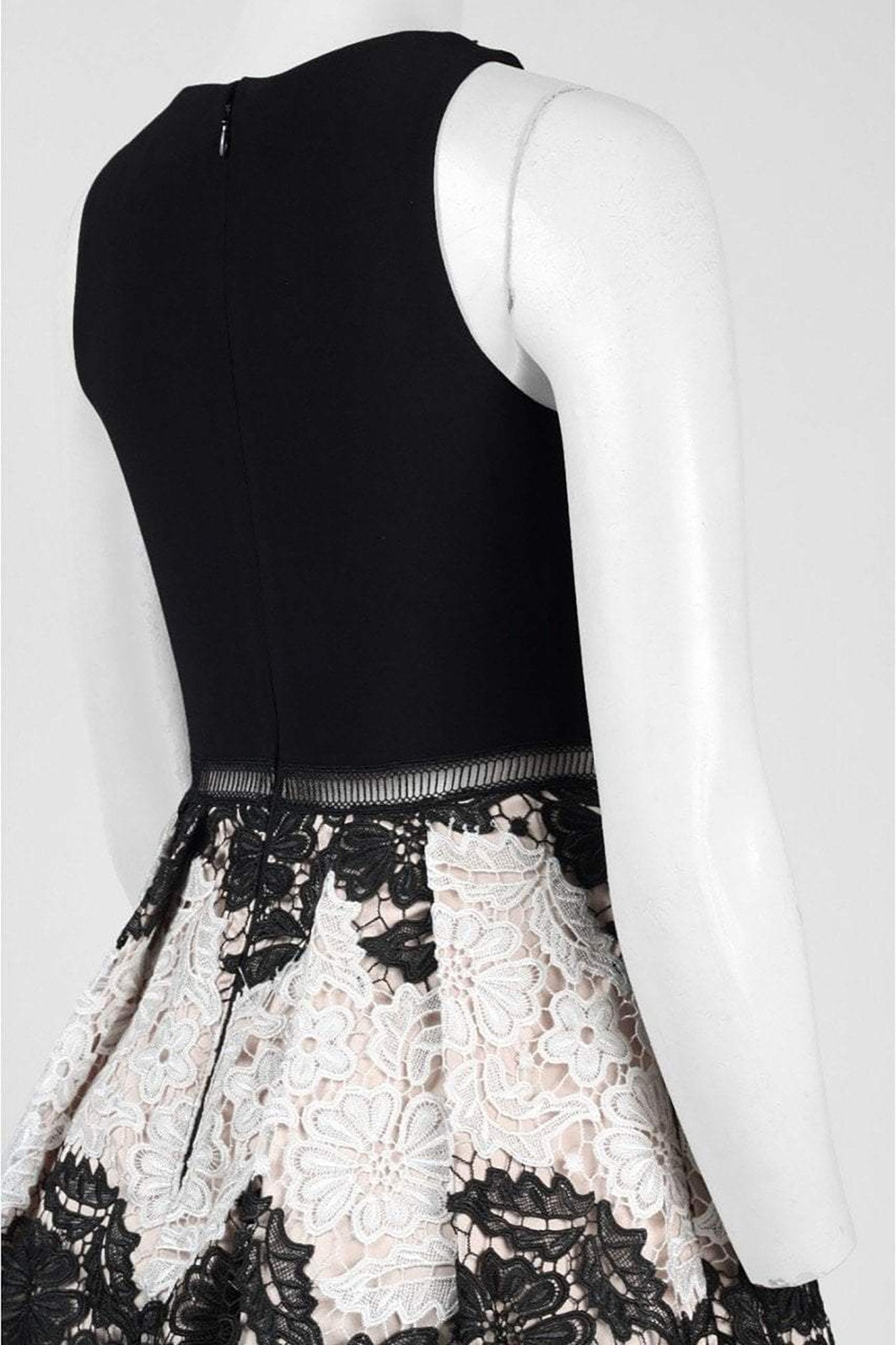 Adrianna Papell - AP1E201113SC Crisscross Halter Floral A-Line Dress
