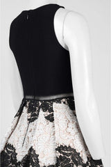 Adrianna Papell - AP1E201113SC Crisscross Halter Floral A-Line Dress