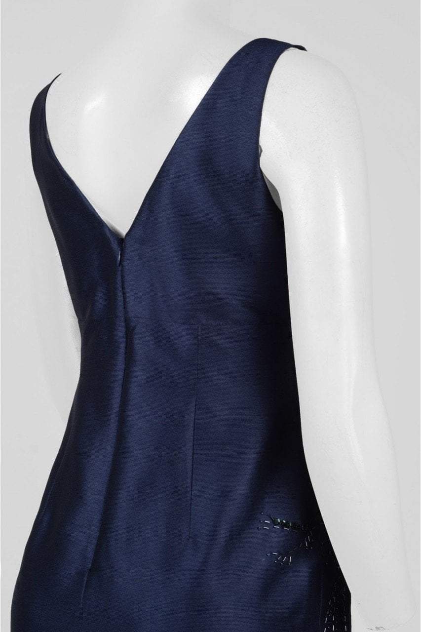 Adrianna Papell - V Neck Side Beaded Long Dress AP1E201575SC