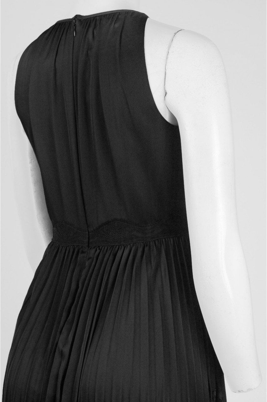 Adrianna Papell - Keyhole Front Pleated A-line Dress AP1E201701SC