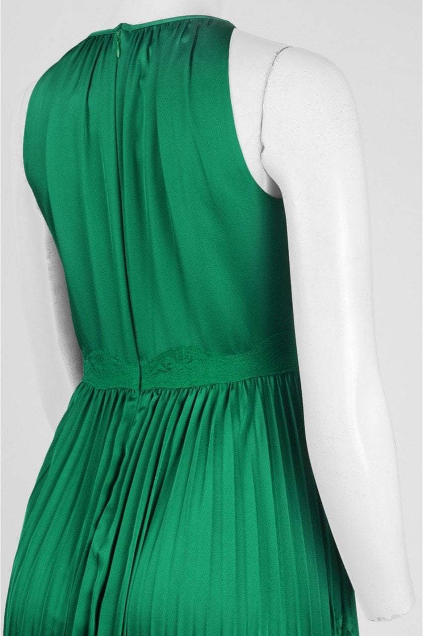Adrianna Papell - Keyhole Front Pleated A-line Dress AP1E201701SC