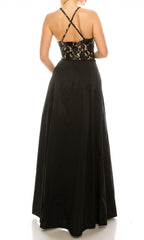 Adrianna Papell - MN2E200991SC Two-Piece Floral Lace A-Line Dress