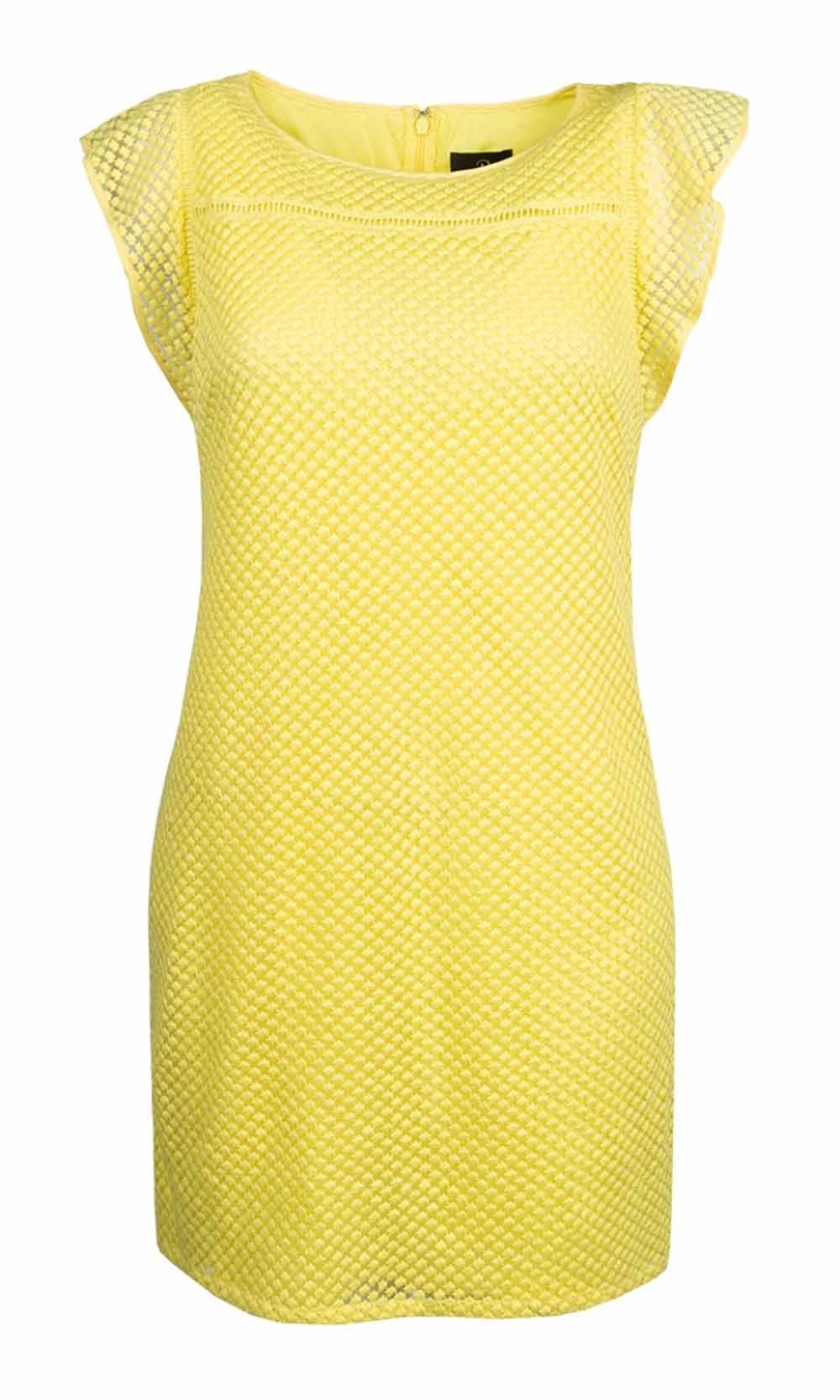 Adrianna Papell - AP1D102069SC Diamond Embroidered Bateau Neck Dress