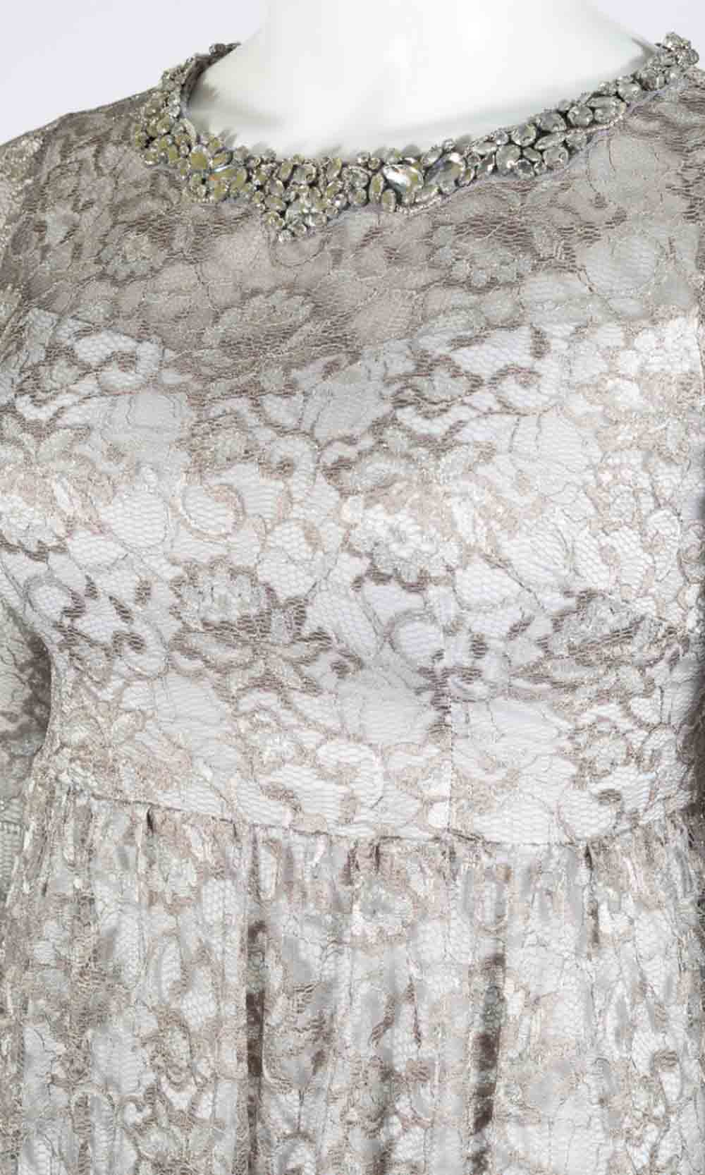 Adrianna Papell - AP1E203486SC Crystal Embellished A-Line Dress