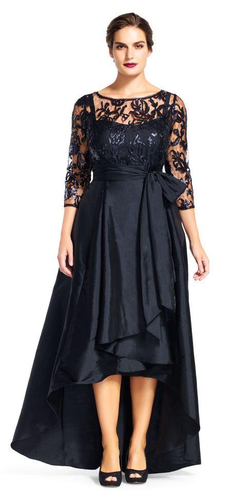 Adrianna Papell - Illusion FLoral High Low Dress 81916970SC