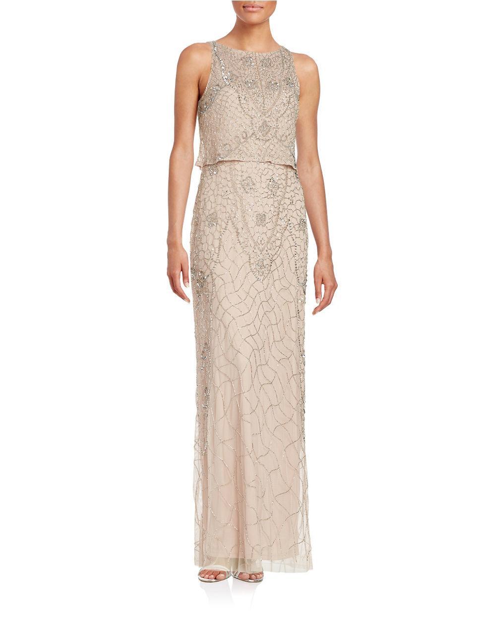 Aidan Mattox - 54468710SC Sleeveless Glitter Long Dress
