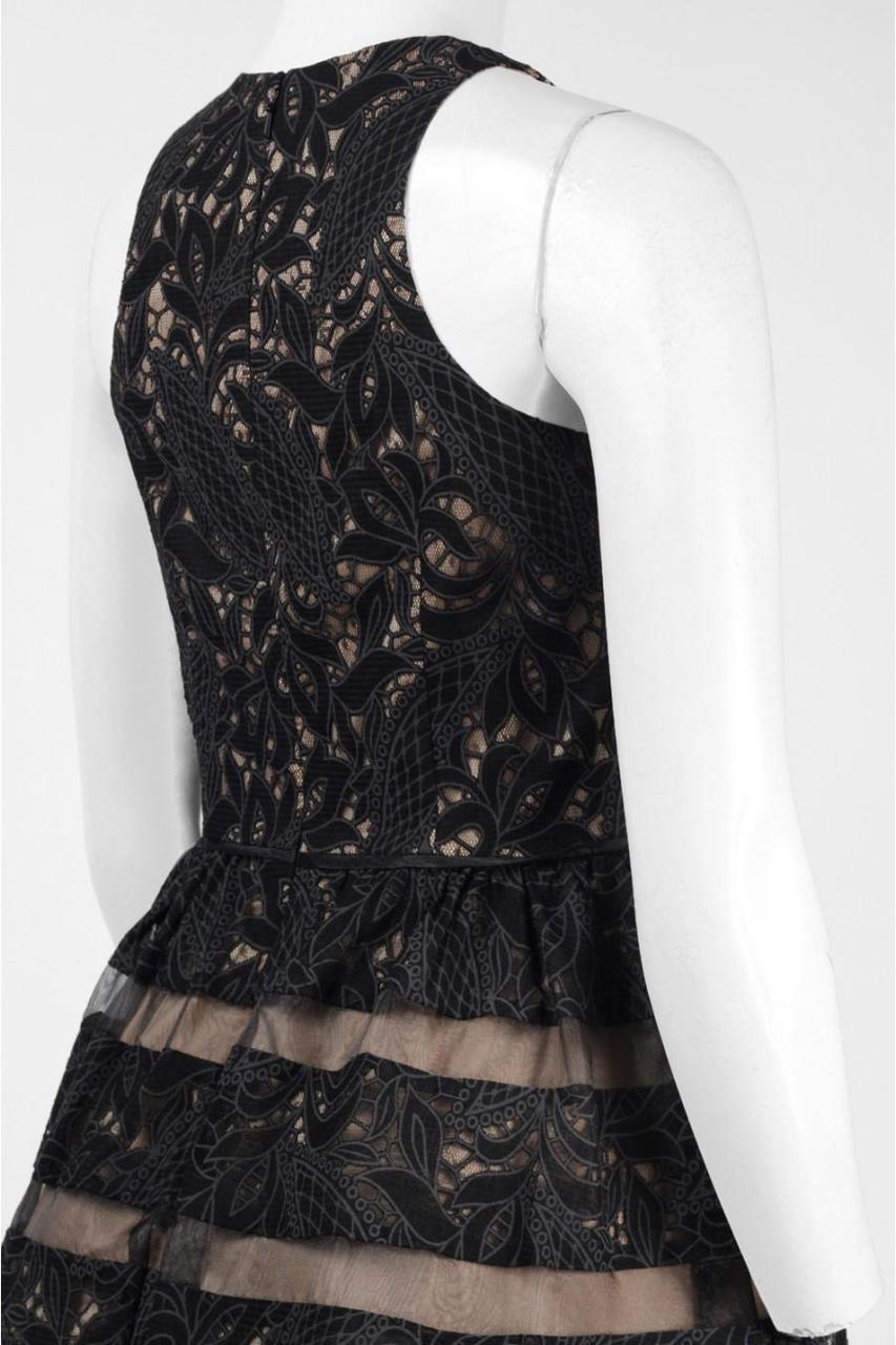 Aidan Mattox - 151A98650SC Sleeveless Fit and Flare Cocktail Dress
