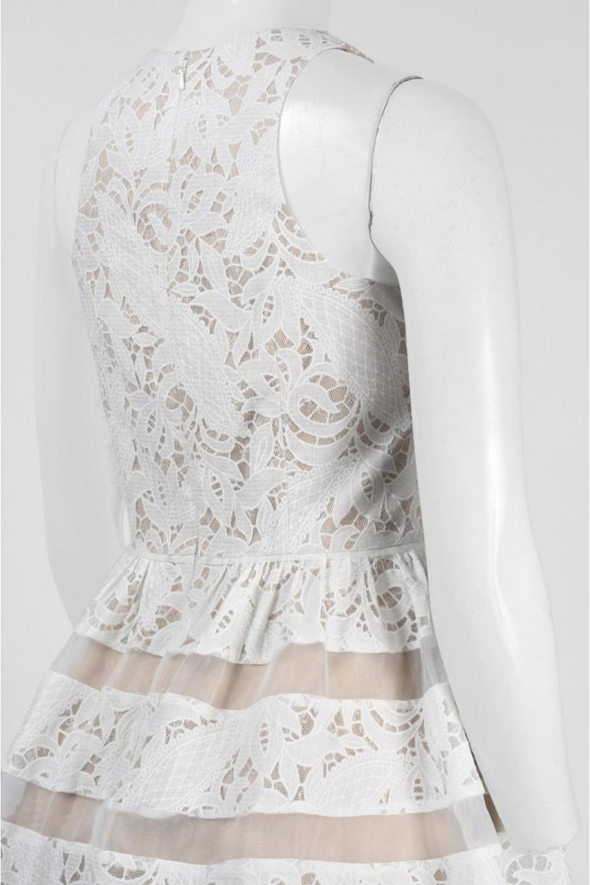 Aidan Mattox - 151A98650SC Sleeveless Fit and Flare Cocktail Dress