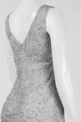 Aidan Mattox - 54465560SC Bateau Sleeveless Embellished Short Dress