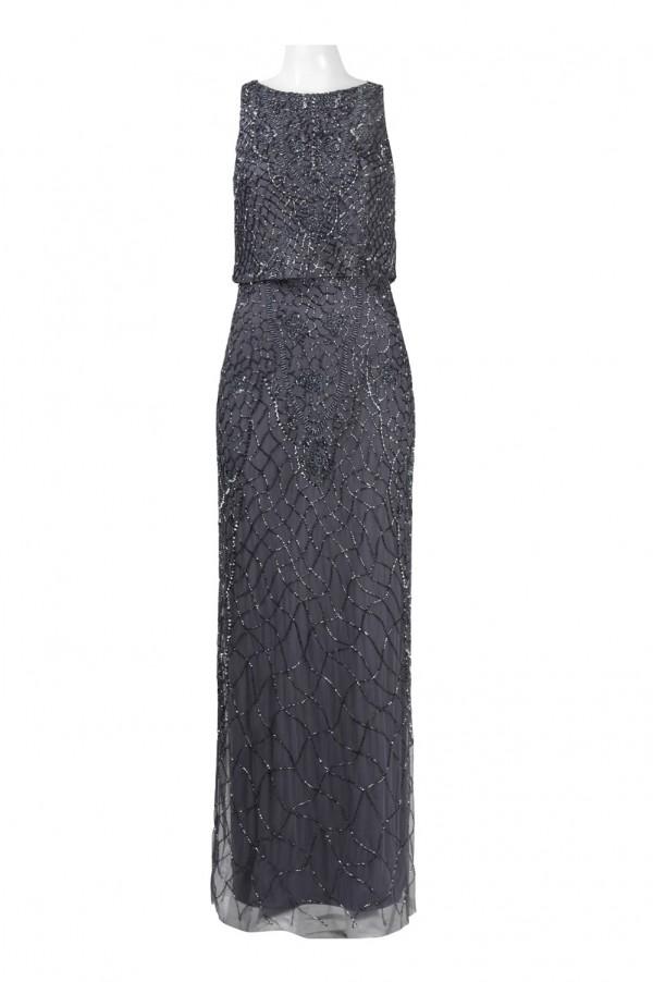Aidan Mattox - 54468710SC Sleeveless Glitter Long Dress