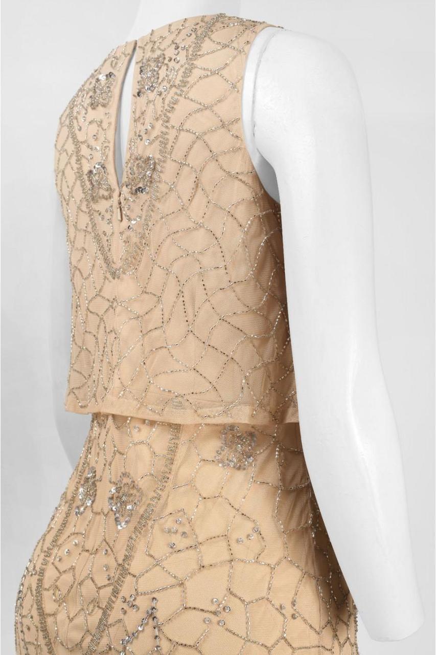 Aidan Mattox - 54468710SC Sleeveless Glitter Long Dress