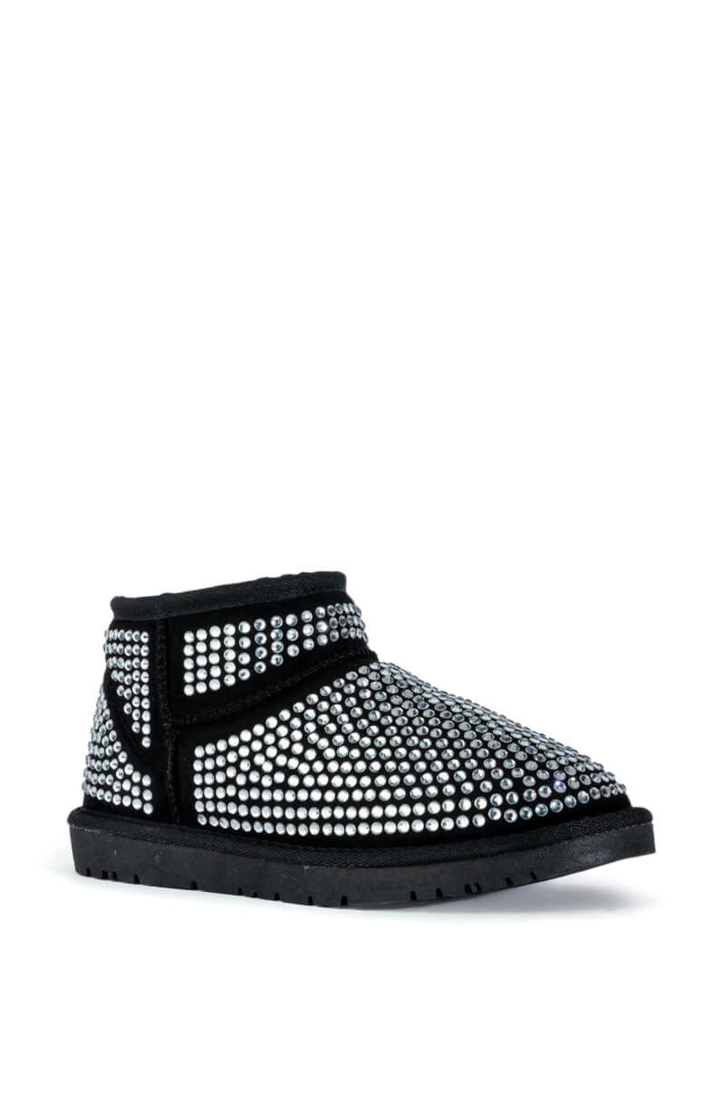AKIRA FAIRYSTALE BLING BOOTIE IN BLACK