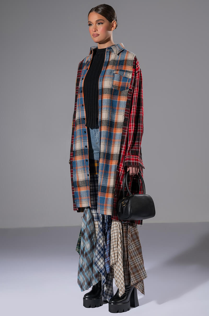 ALEXA PLAID JEANS