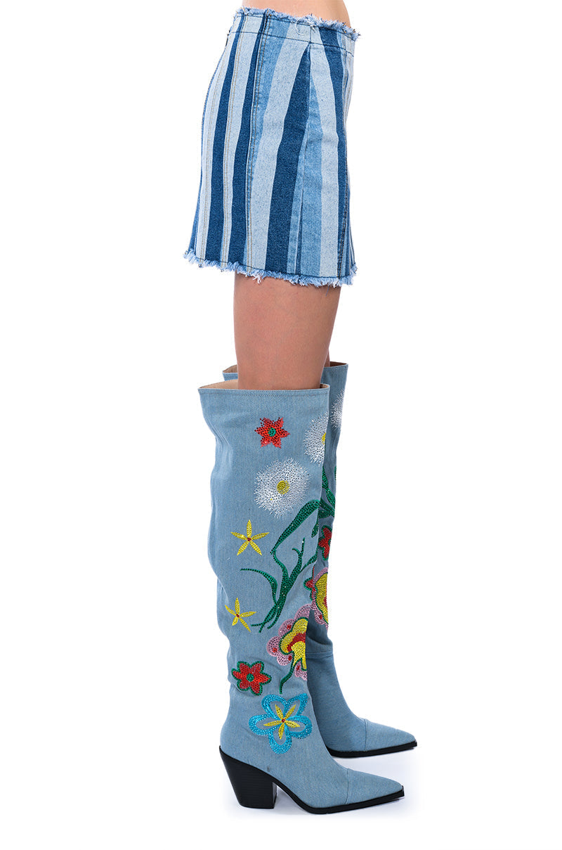 ALL THINGS DENIM MINI SKIRT