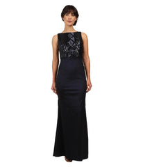 Adrianna Papell - AP1E200234SC Sleeveless Embellished Fitted Long Gown