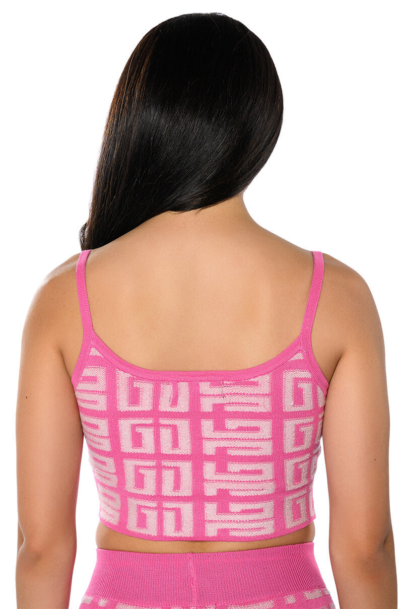 BLOWN AWAY CROPPED KNIT TANK TOP