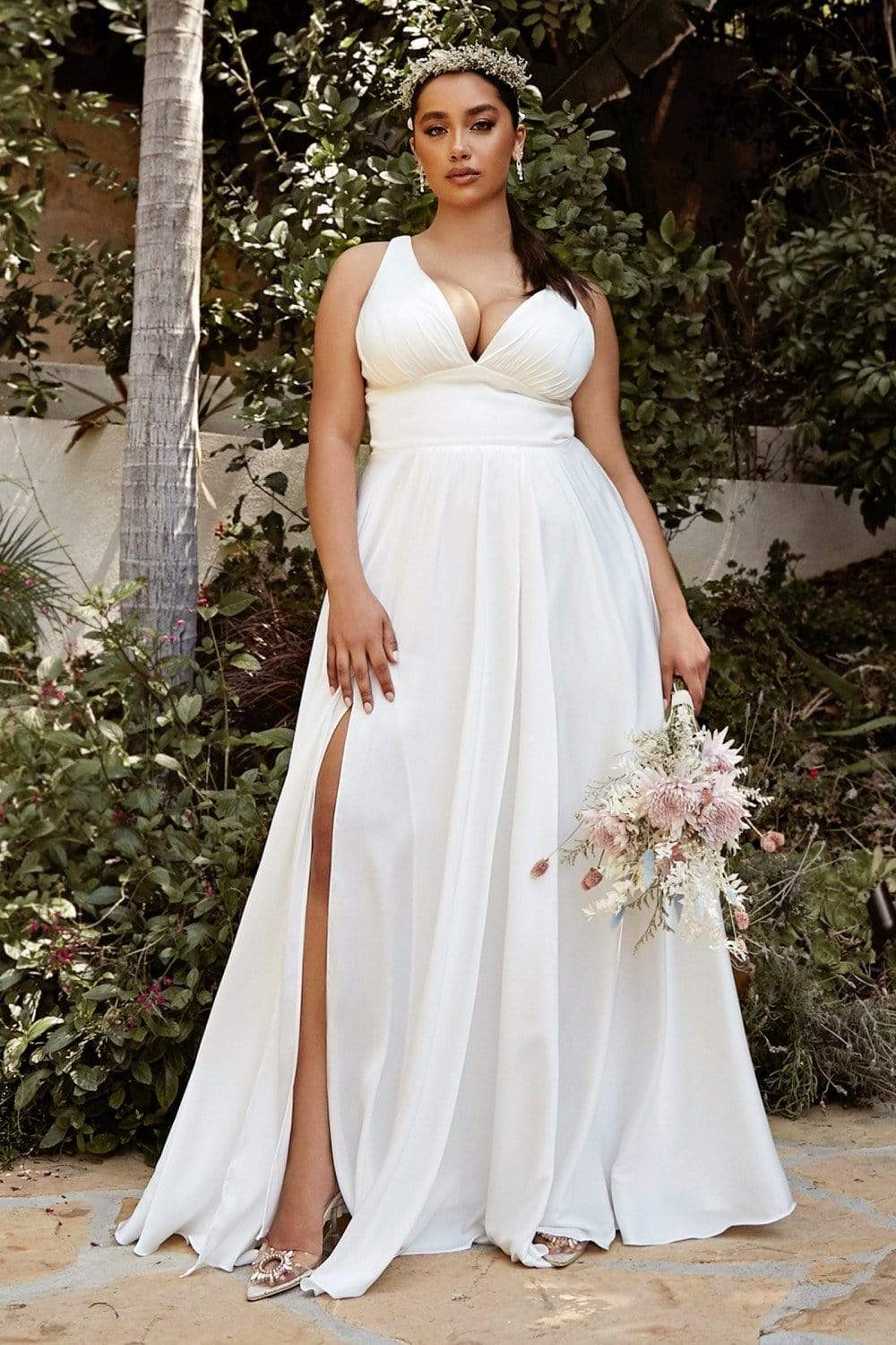 A-Line Sleeveless Bridal Gown