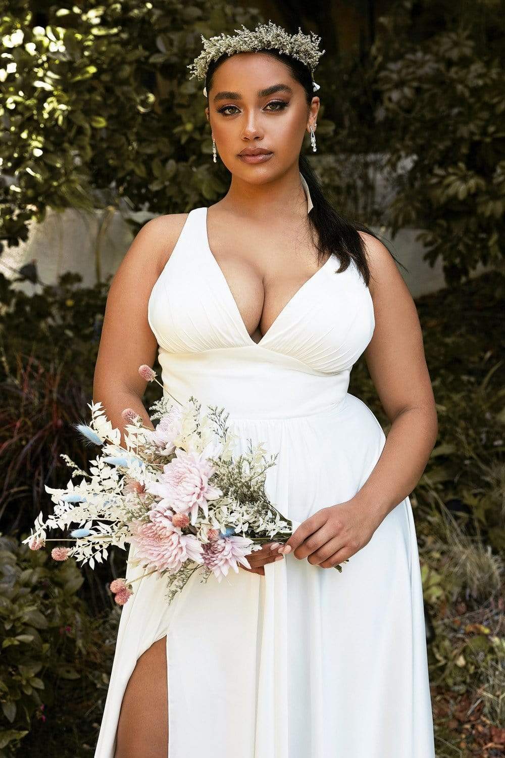A-Line Sleeveless Bridal Gown
