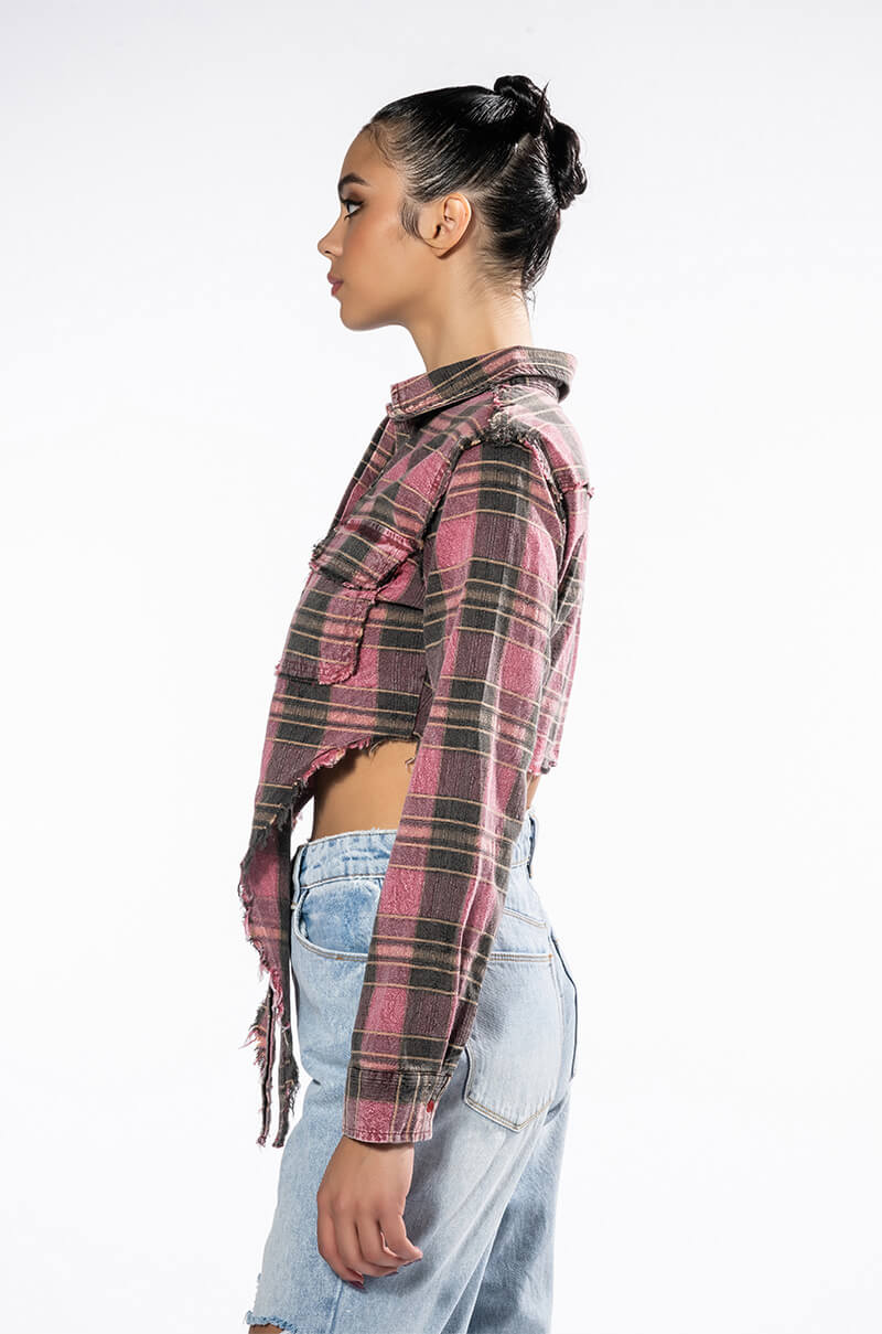 COOL AGAIN FLANNEL BLOUSE