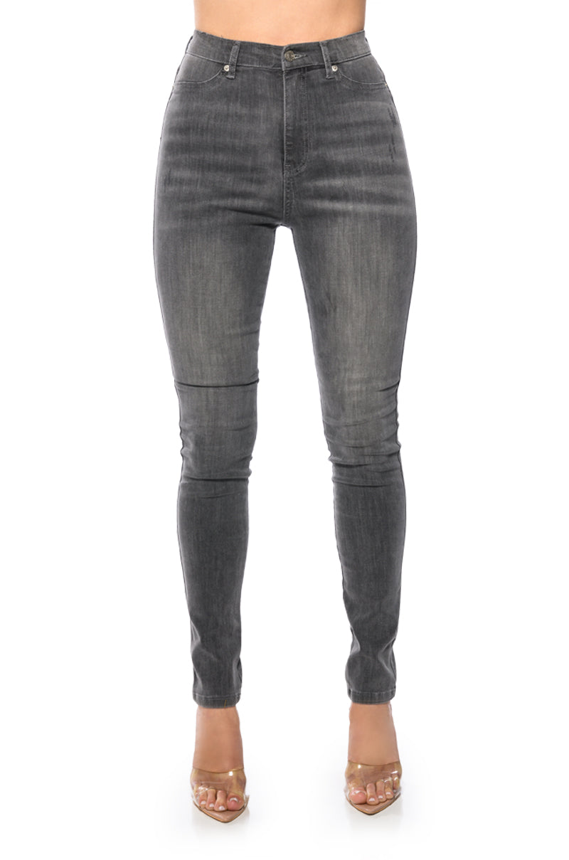 FLEX-FIT HIGH WAISTED SUPER STRETCHY SKINNY JEANS