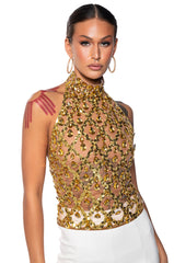 FOR THE LONG RUN EMBELLISHED TOP