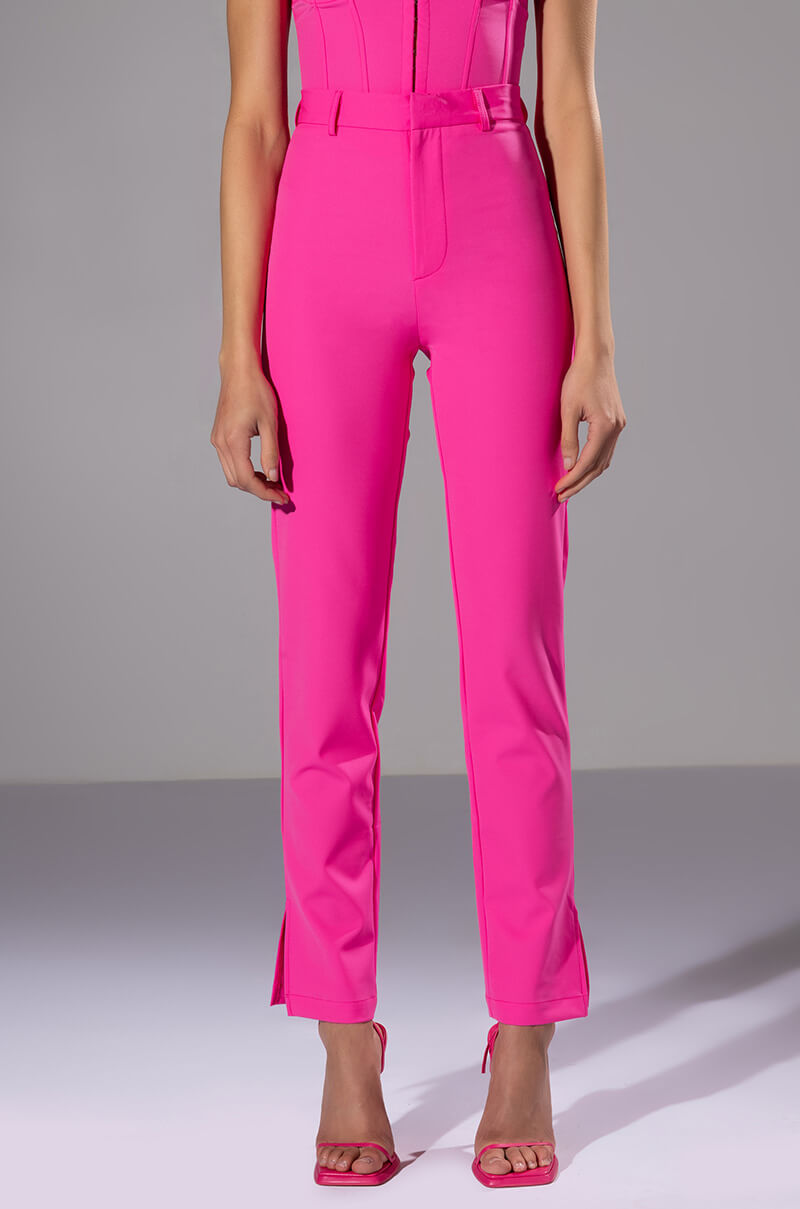 HANSEL HIGH RISE PANTS WITH SLITS