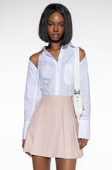 ISLE PLEATED MINI SKIRT