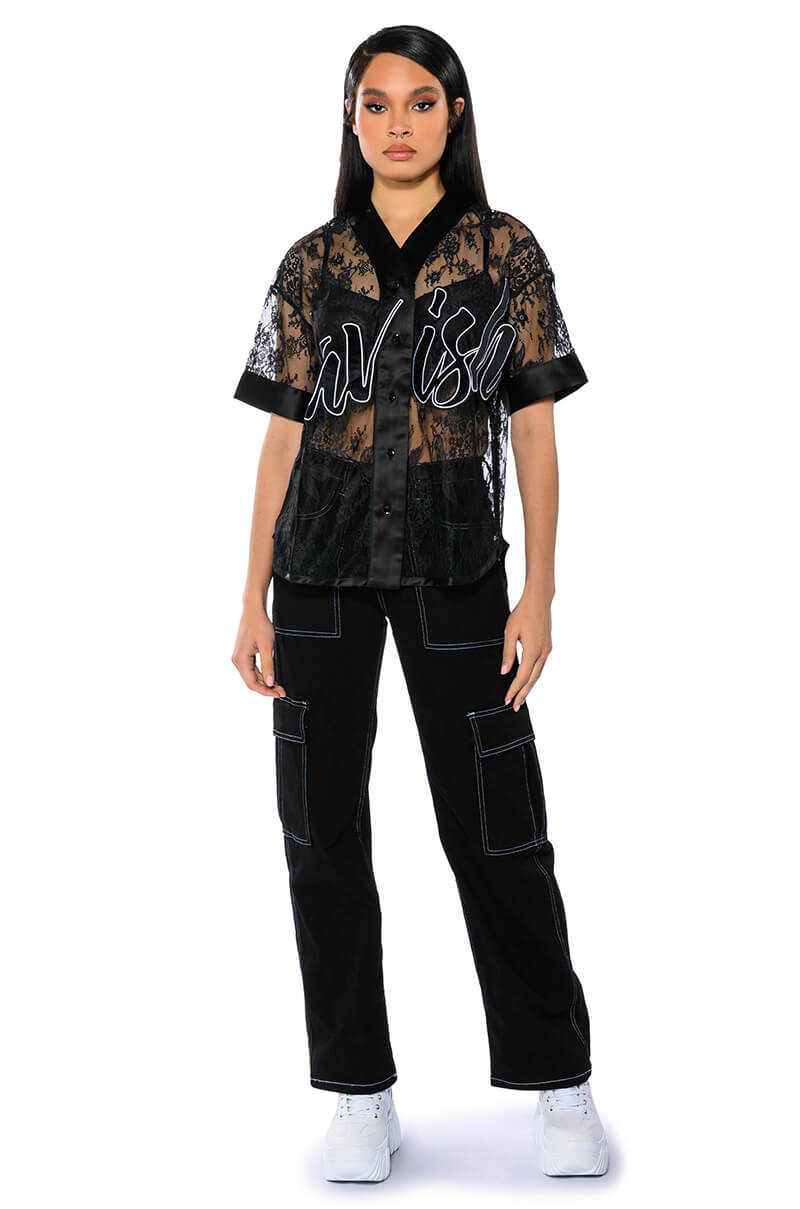 LAVISH FLORAL LACE JERSEY