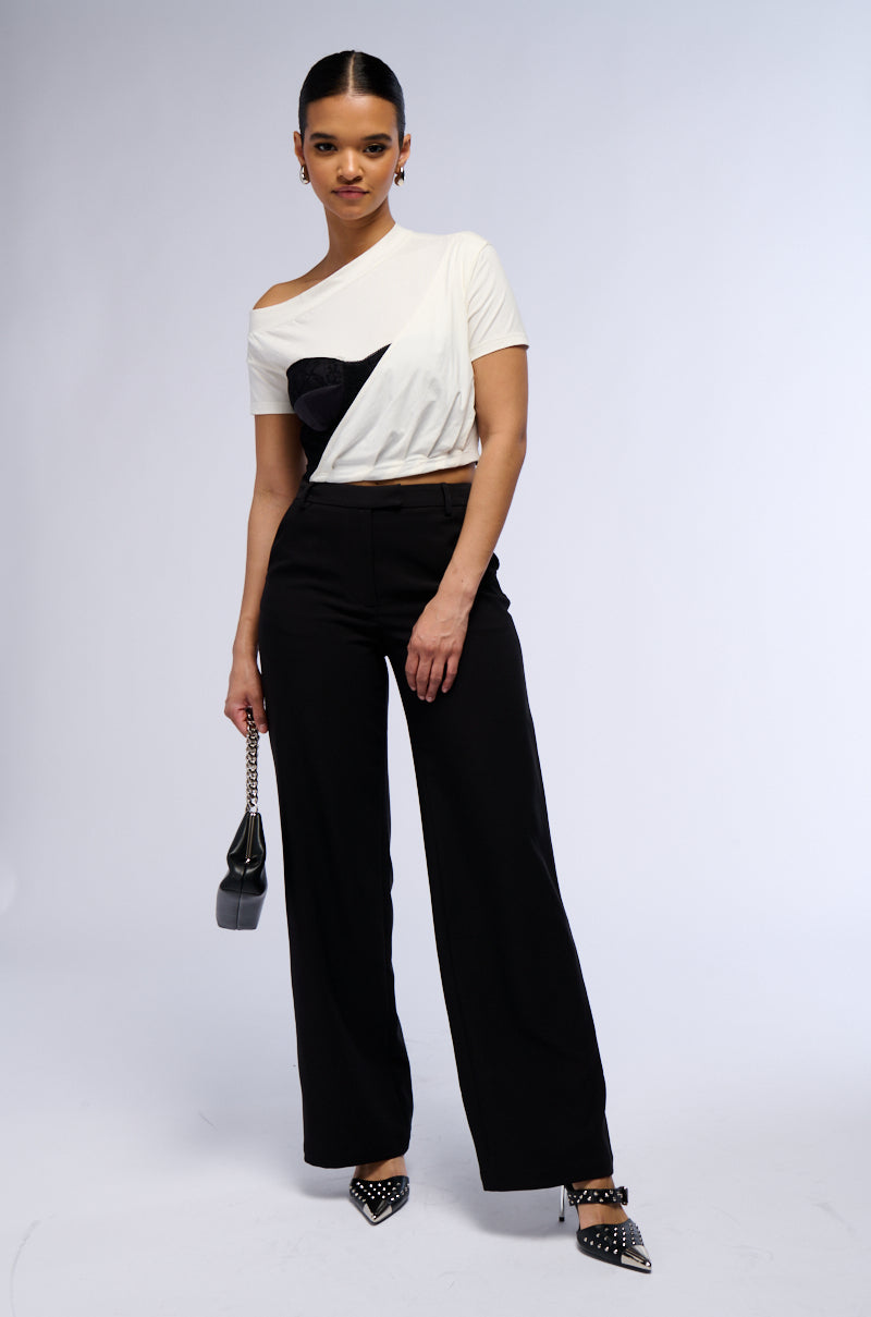 LEAVE IT TEE WITH CORSET