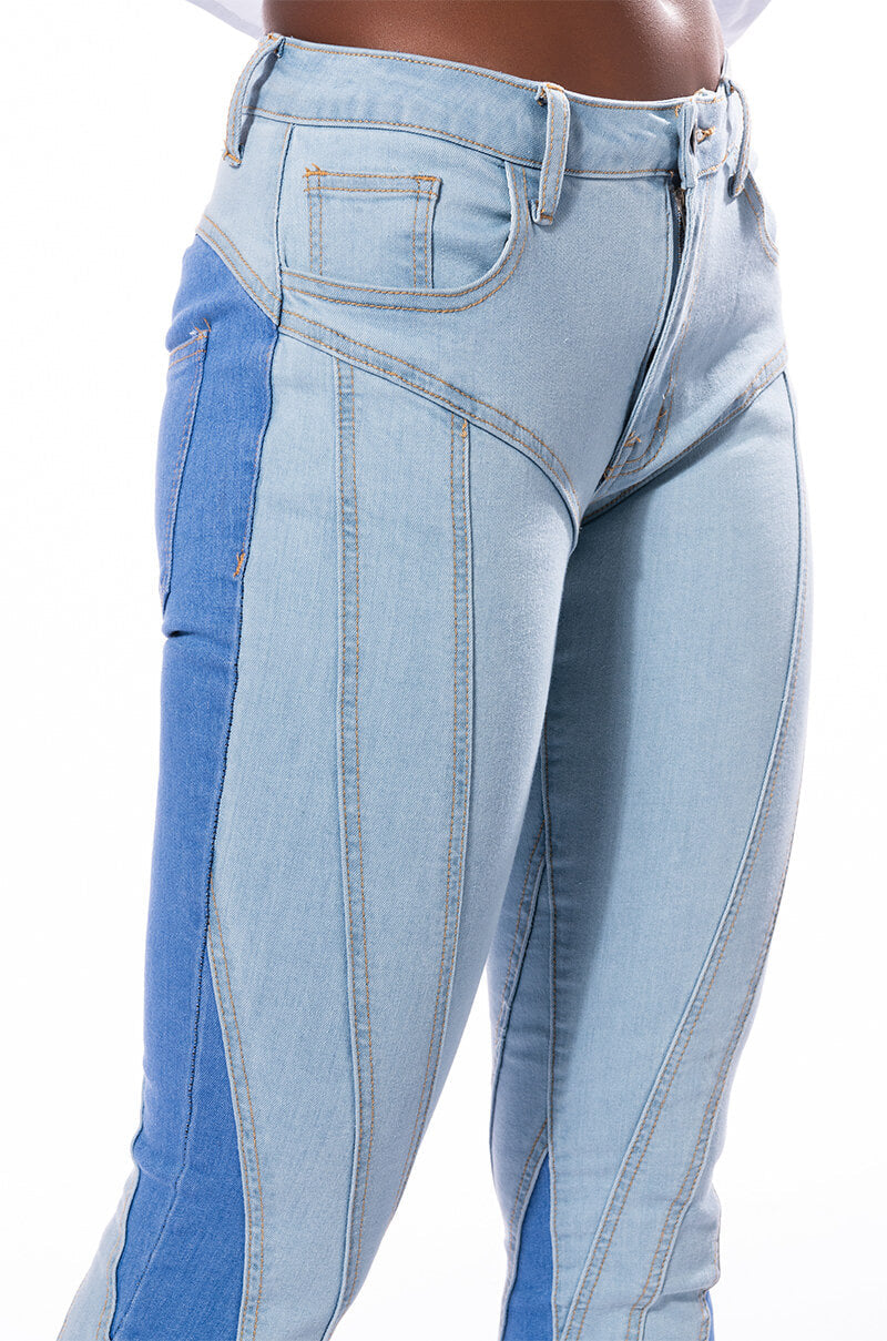 MAKE YOUR MOVE LOW RISE SKINNY JEANS