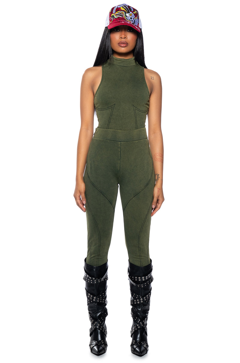 MODEL OFF DUTY SLEEVELESS BODYSUIT
