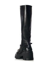 MORGAN BLACK LACE UP BOOT