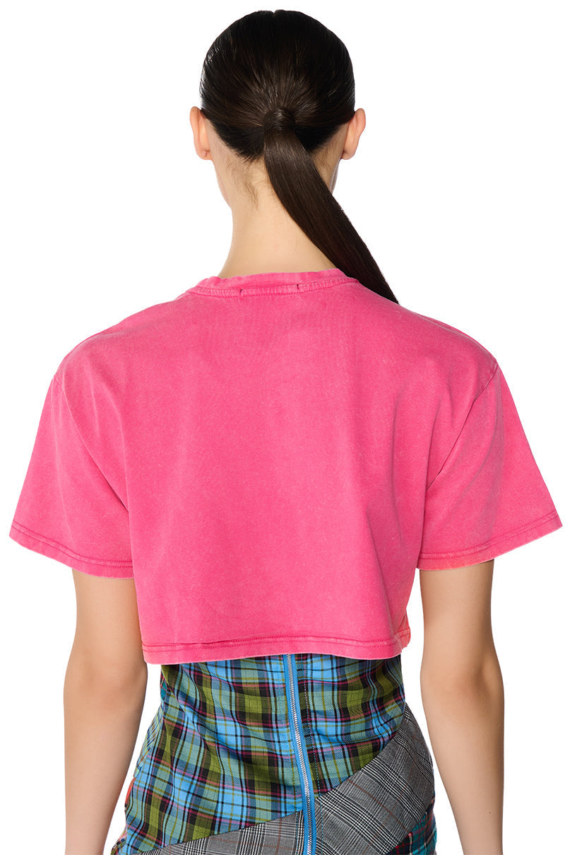 NICE FOR WHAT CROPPED MINERAL WASH T-SHIRT
