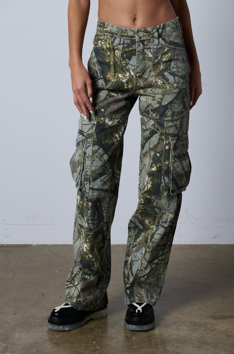 RITCHEY PRINTED WIDE LEG JEANS