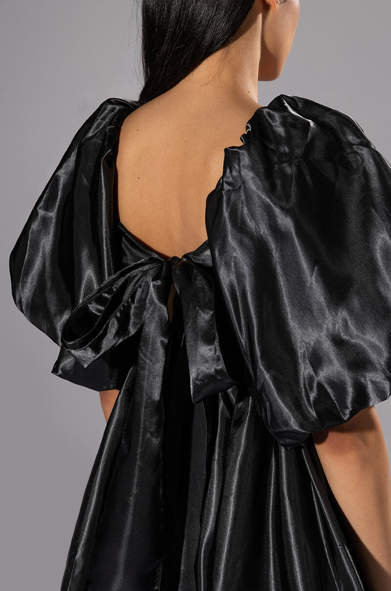 LOLA PUFF SLEEVE MINI DRESS