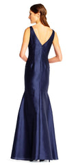 Adrianna Papell - V Neck Side Beaded Long Dress AP1E201575SC
